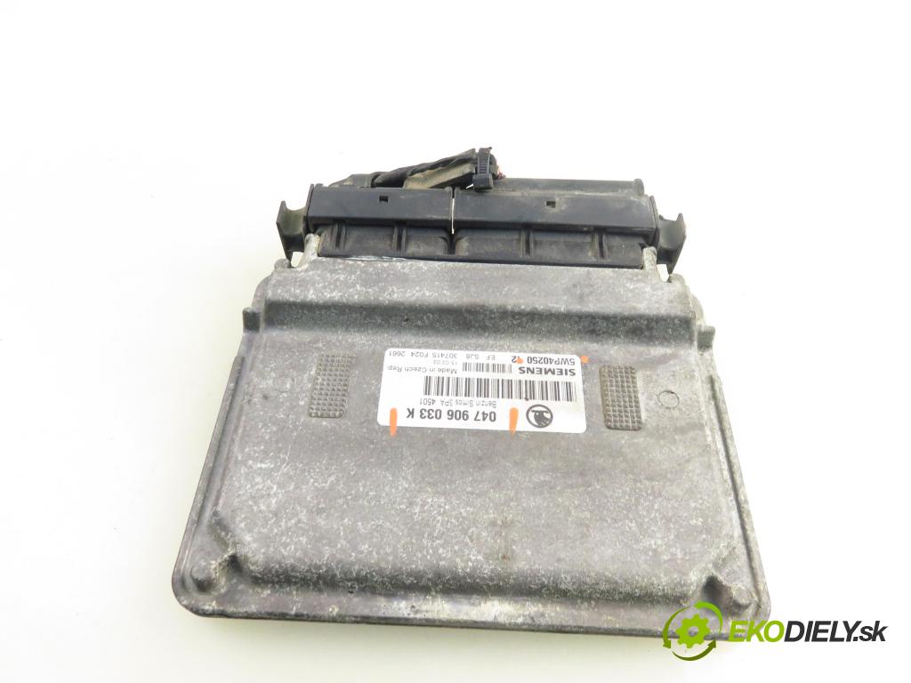 SKODA FABIA I (6Y2) HB 2003 44,00 1.4 - AZF 1397,00 Riadiaca jednotka Motor 047906033K ; 5WP40250