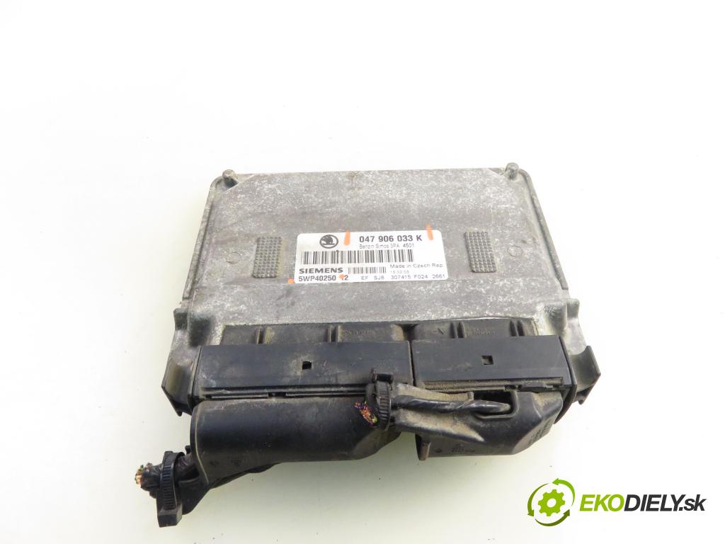SKODA FABIA I (6Y2) HB 2003 44,00 1.4 - AZF 1397,00 Riadiaca jednotka Motor 047906033K ; 5WP40250