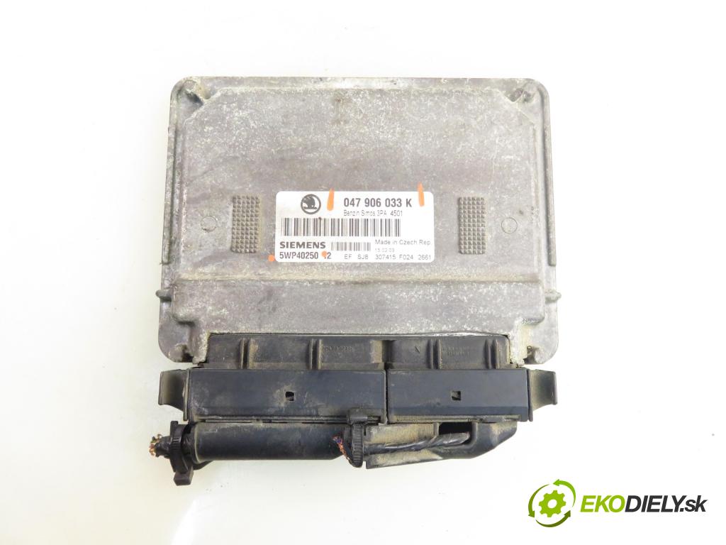 SKODA FABIA I (6Y2) HB 2003 44,00 1.4 - AZF 1397,00 Riadiaca jednotka Motor 047906033K ; 5WP40250