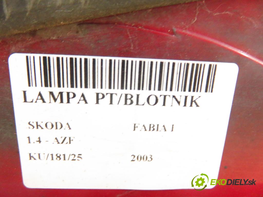 SKODA FABIA I (6Y2) HB 2003 44,00 1.4 - AZF 1397,00 Svetlo pravé zadné 6Y6945096 ; 6Y6945112