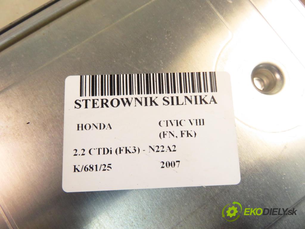 HONDA CIVIC VIII (FN, FK) HB 2007 103,00 2.2 CTDi (FK3) 140 - N22A2 2204,00 Riadiaca jednotka Motor 0281013407