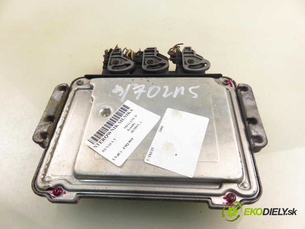 RENAULT MEGANE II Kombi (KM0/1_) KOMBI 2006 96,00 1.9 dCi - 131  F9Q 804  1870,00 Riadiaca jednotka Motor 8200527725 ; 8200527756 ; 0281012589