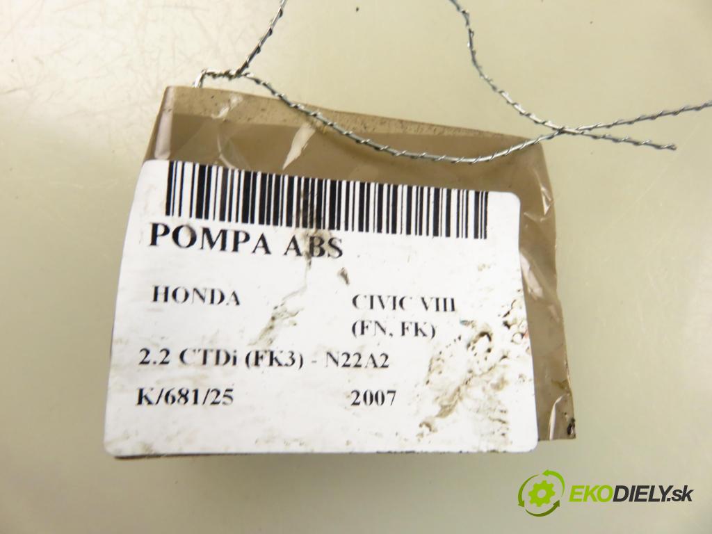HONDA CIVIC VIII (FN, FK) HB 2007 103,00 2.2 CTDi (FK3) 140 - N22A2 2204,00 Pumpa ABS 0265950744 ; 0265235398 (Pumpa ABS)