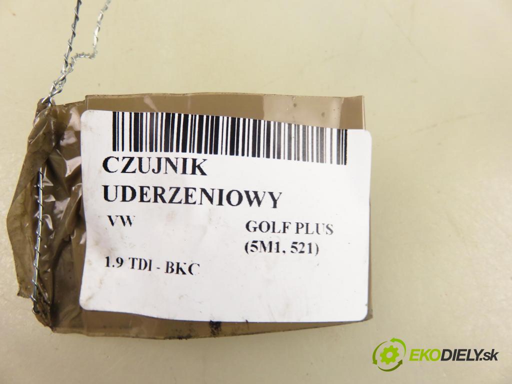 VW GOLF PLUS (5M1, 521) HB 2005 77,00 1.9 TDI PD 105 - BKC 1896,00 Snímač nárazu 5WK43581 ; 5M0909606 (Snímač nárazu)