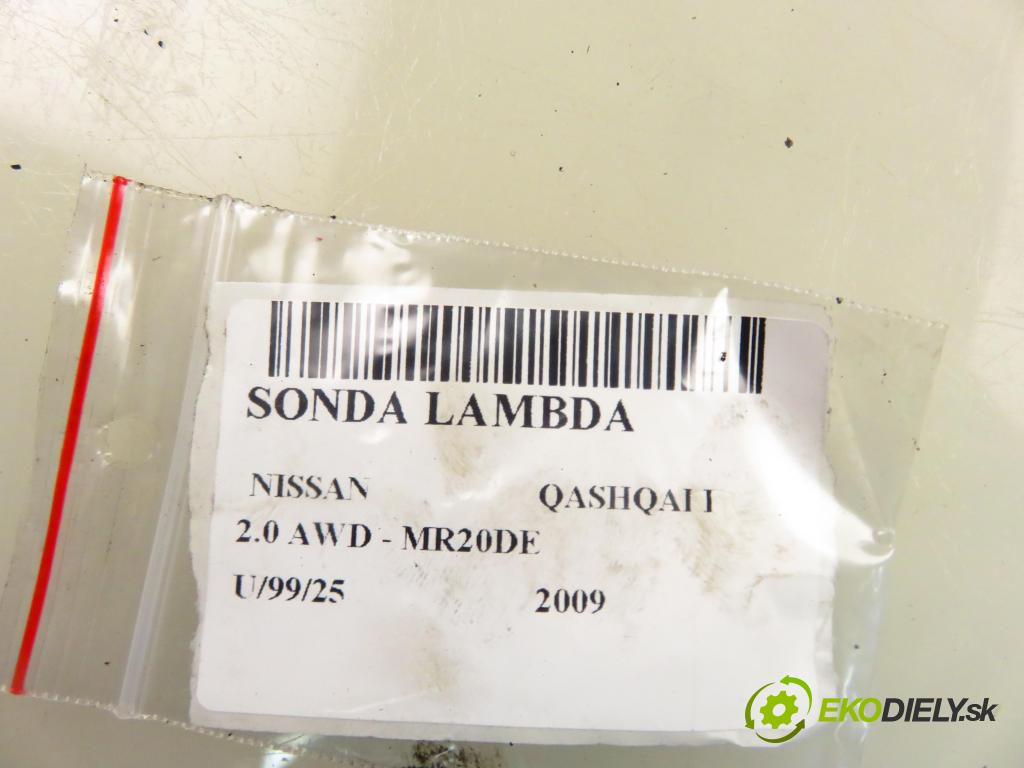 NISSAN QASHQAI / QASHQAI +2 I (J10, JJ10) CROSSOVER 2009 104,00 2.0 AWD 141 - MR20DE 1997,00 sonda lambda 0ZA603N8 (Lambda sonda)