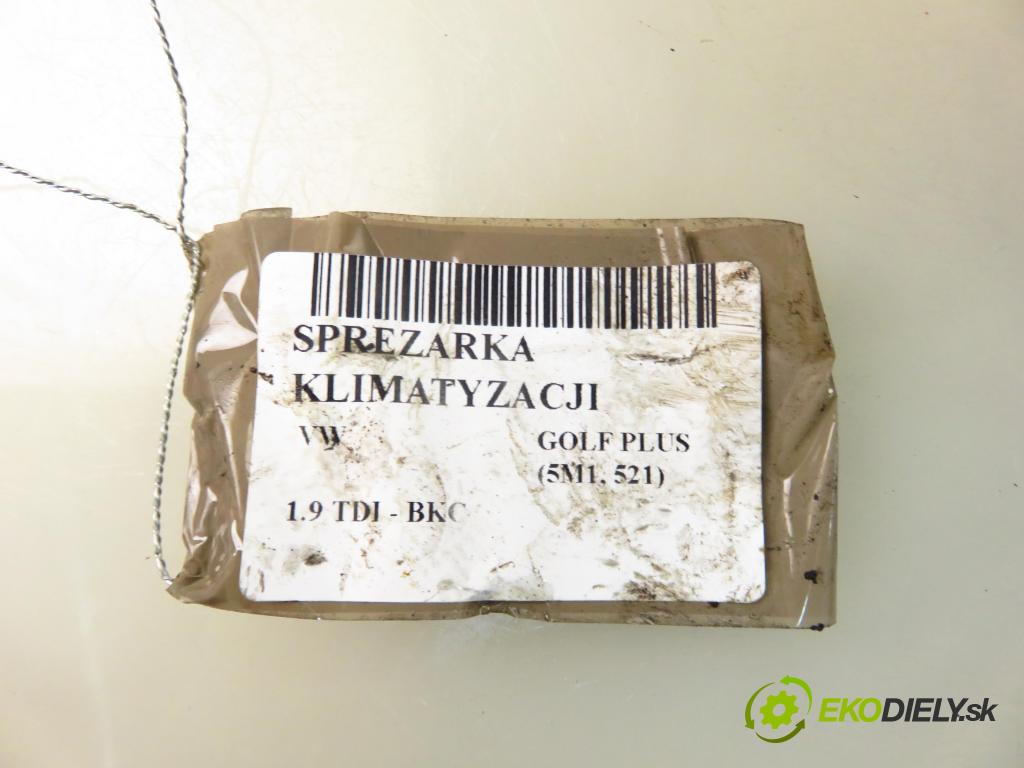 VW GOLF PLUS (5M1, 521) HB 2005 77,00 1.9 TDI PD 105 - BKC 1896,00 KOMPRESOR: klimatizácie 1K0820803S (Kompresor klimatizácie)