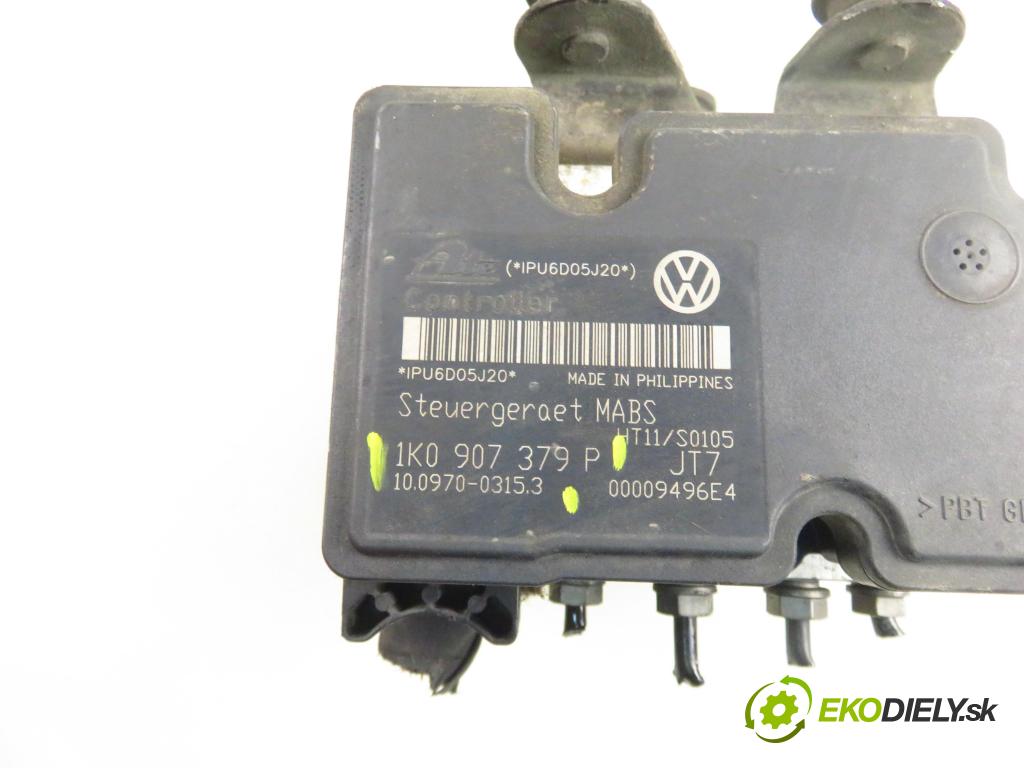 VW GOLF PLUS (5M1, 521) HB 2005 77,00 1.9 TDI PD 105 - BKC 1896,00 Pumpa ABS 1K0907379P ; 10097003153 ; 10020700544 (Pumpa ABS)