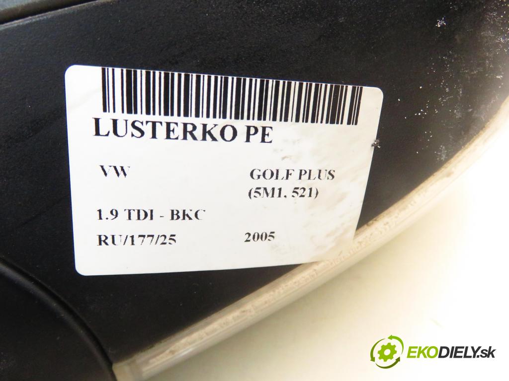 VW GOLF PLUS (5M1, 521) HB 2005 77,00 1.9 TDI PD 105 - BKC 1896,00 zpětné zrcátko