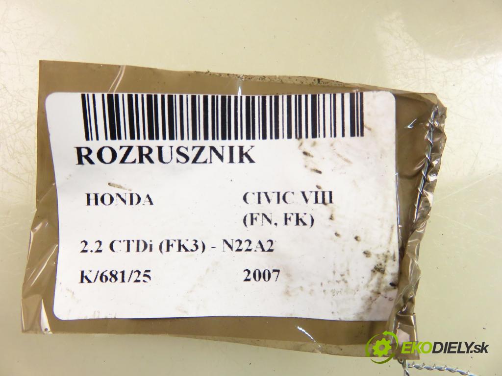 HONDA CIVIC VIII (FN, FK) HB 2007 103,00 2.2 CTDi (FK3) 140 - N22A2 2204,00 startér M002T85871 (Startér)