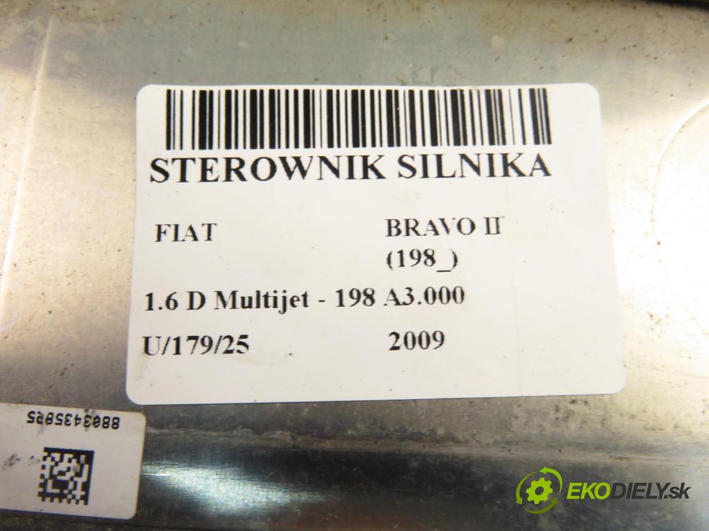 FIAT BRAVO II (198_) HB 2009 77,00 1.6 D Multijet - 198 A3.000 1598,00 Riadiaca jednotka Motor 0281016196 ; 51852323