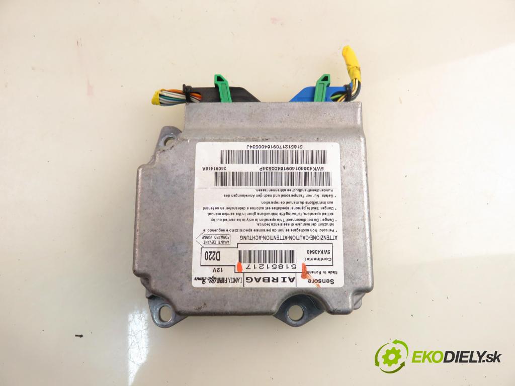 FIAT BRAVO II (198_) HB 2009 77,00 1.6 D Multijet - 198 A3.000 1598,00 MODUL air BAG 51851217