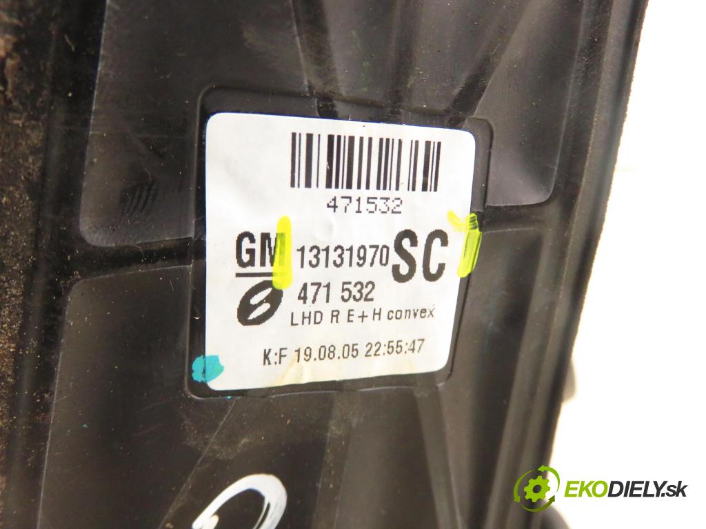 OPEL ZAFIRA B (A05) MINIVAN 2005 110,00 2.2 150 - Z 22 YH 2198,00 zpětné zrcátko 13131970SC