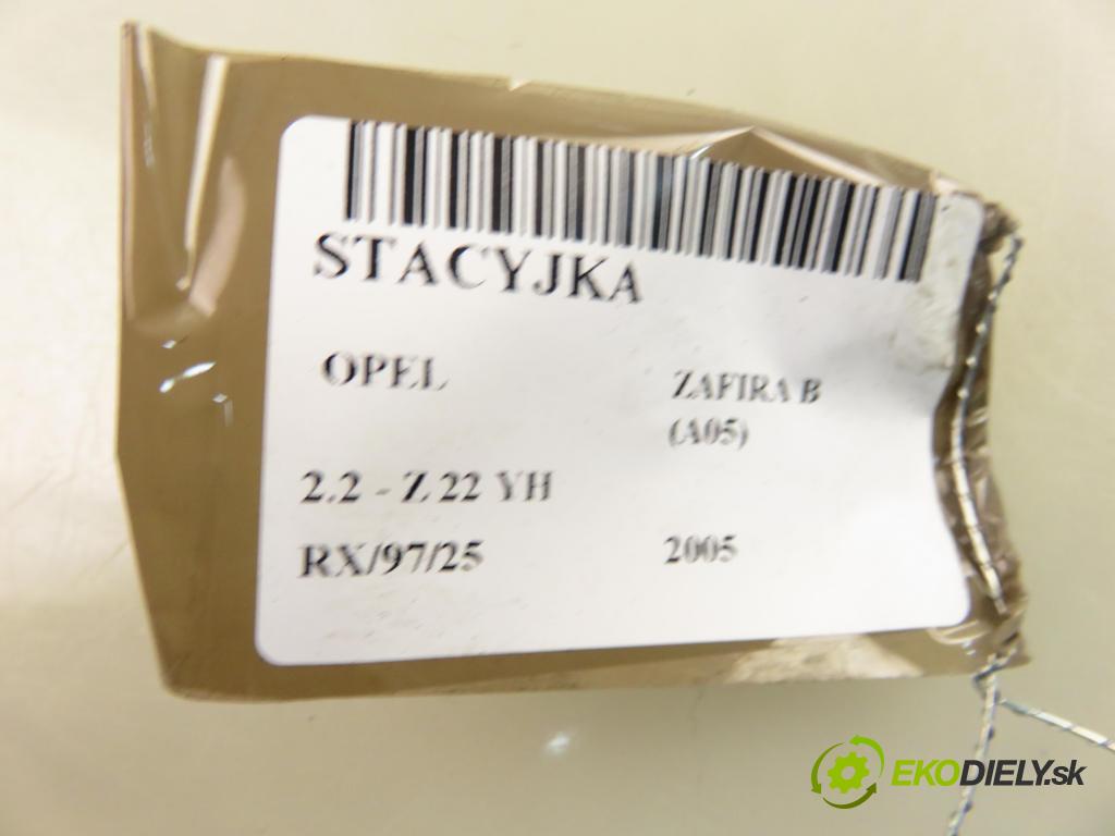 OPEL ZAFIRA B (A05) MINIVAN 2005 110,00 2.2 150 - Z 22 YH 2198,00 spinačka 2421430 ; N0501881 ; N0501882 (Spínacia skrinka)