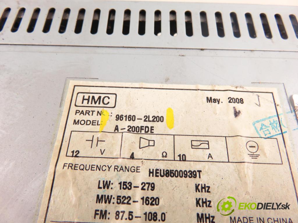 HYUNDAI i30 Kombi (FD) KOMBI 2008 93,00 1.6 126 - G4FC 1591,00 RADIO CD 961602L200