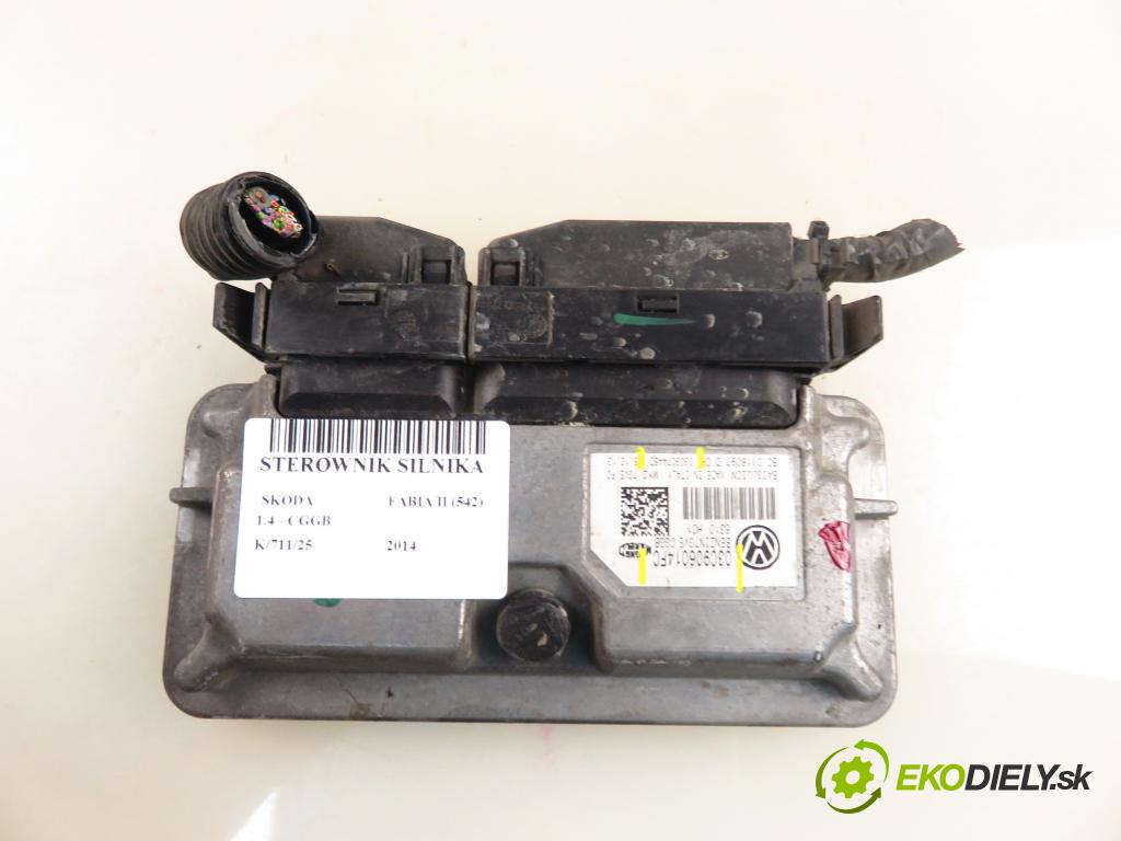 SKODA FABIA II (542) HB 2014 63,00 1.4 - CGGB 1390,00 Riadiaca jednotka Motor 03C906014FC ; 03C907445D