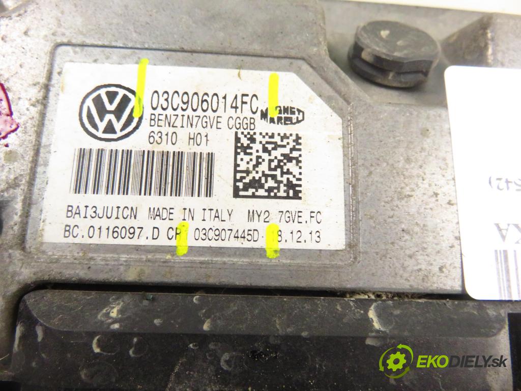 SKODA FABIA II (542) HB 2014 63,00 1.4 - CGGB 1390,00 Riadiaca jednotka Motor 03C906014FC ; 03C907445D