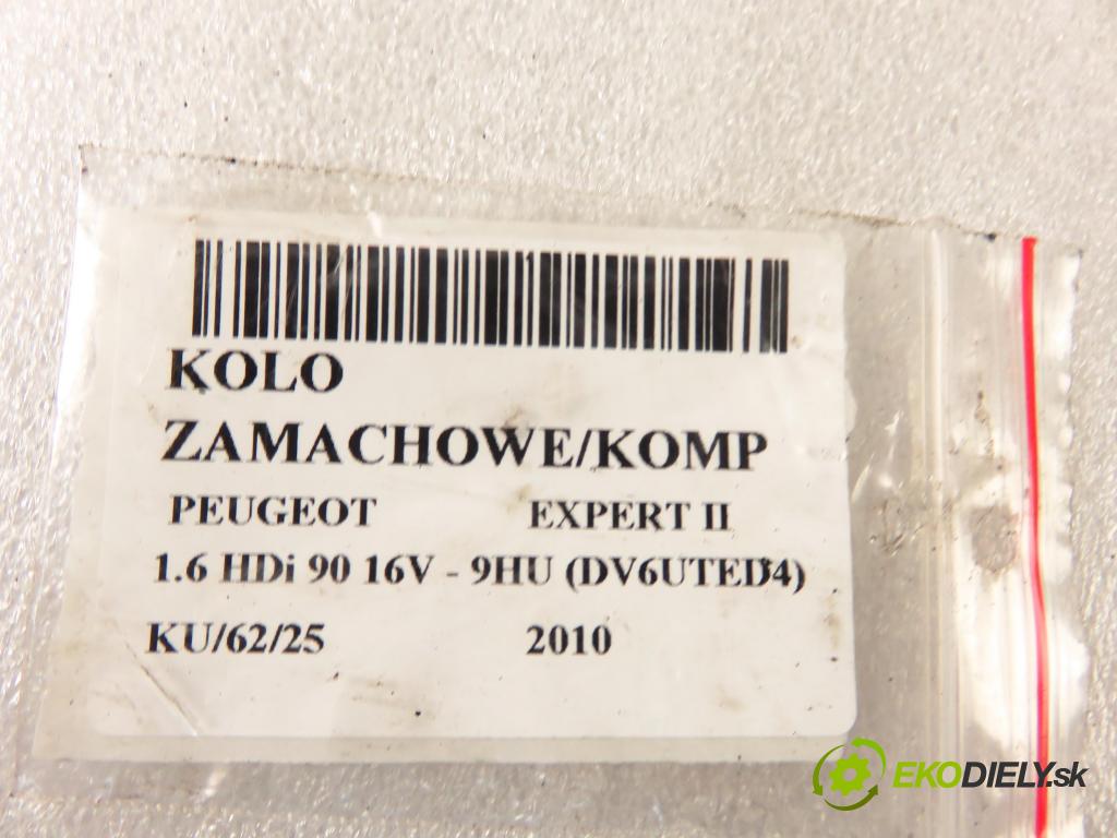 PEUGEOT EXPERT Skrzynia (VF3A_, VF3U_, VF3X_) FURGON 2010 66,00 1.6 HDi 90 16V - 9HU (DV6UTED4) 1560,00 Koleso zotrvačník 9653909880 ; 9670270080 ; 9639780480