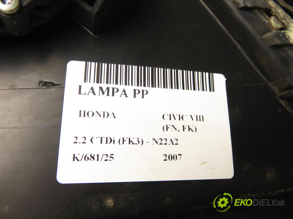 HONDA CIVIC VIII (FN, FK) HB 2007 103,00 2.2 CTDi (FK3) 140 - N22A2 2204,00 světlo PP