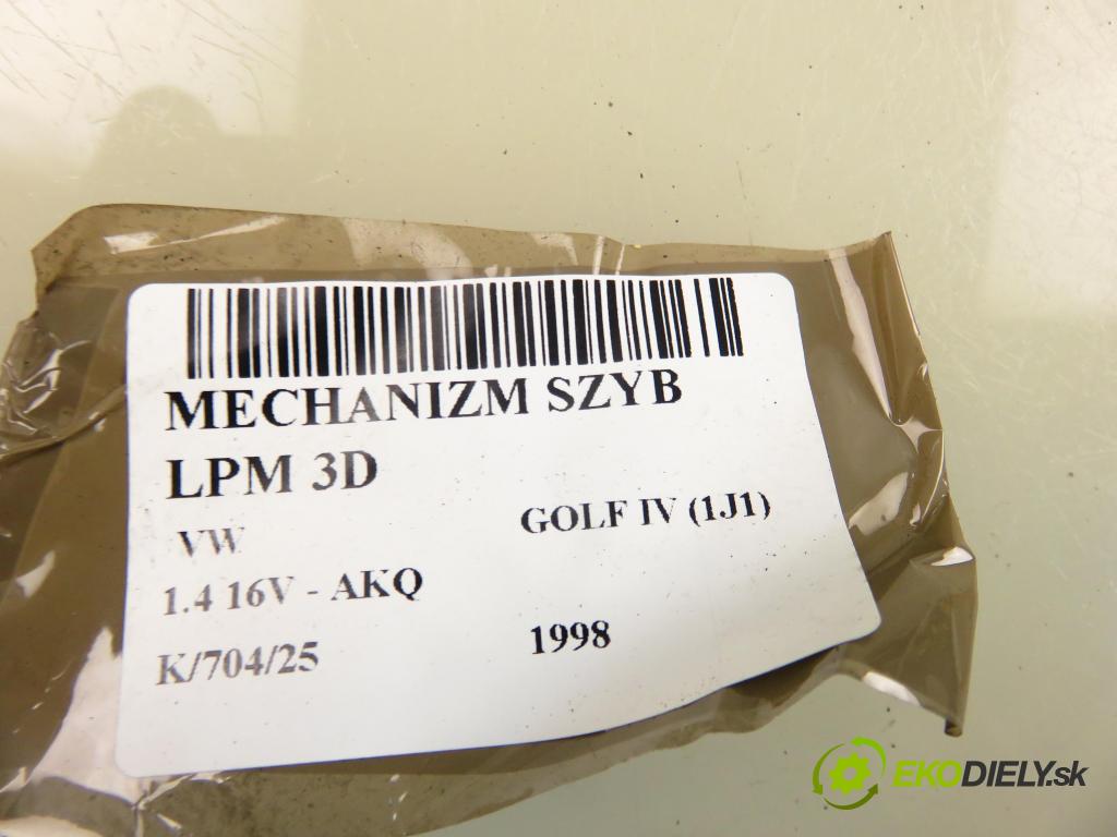 VW GOLF IV (1J1) HB 1998 55,00 1.4 16V 75 - AKQ 1390,00 mechanismus oken LPM 3D