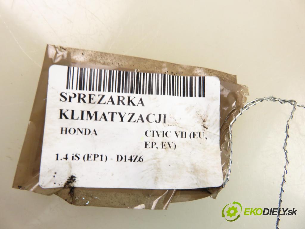HONDA CIVIC VII Hatchback (EU, EP, EV) HB 2001 66,00 1.4 iS (EP1) 90 - D14Z6 1396,00 KOMPRESOR: klimatizácie TRSA09 (Kompresor klimatizácie)