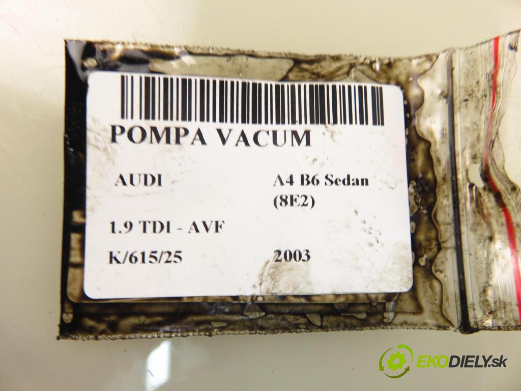 AUDI A4 (8E2, B6) SEDAN 2003 96,00 1.9 TDI PD 130 1896,00 Pumpa vákuová