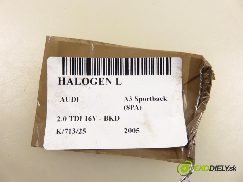 AUDI A3 Sportback (8PA) HB 2005 103,00 2.0 TDI 16V - BKD 1968,00 hmlové svetlo, hmlovka L