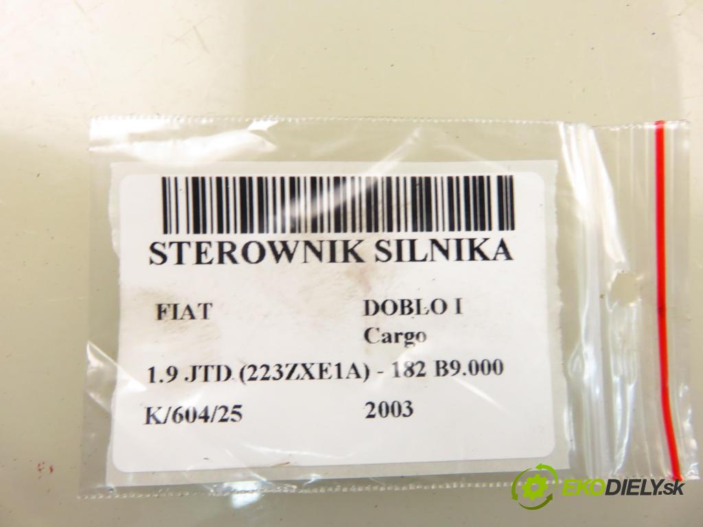 FIAT DOBLO Cargo (223_) FURGON 2003 74,00 1.9 JTD 100 - 182 B9.000 1910,00 Riadiaca jednotka Motor 73501235 ; 0281010344