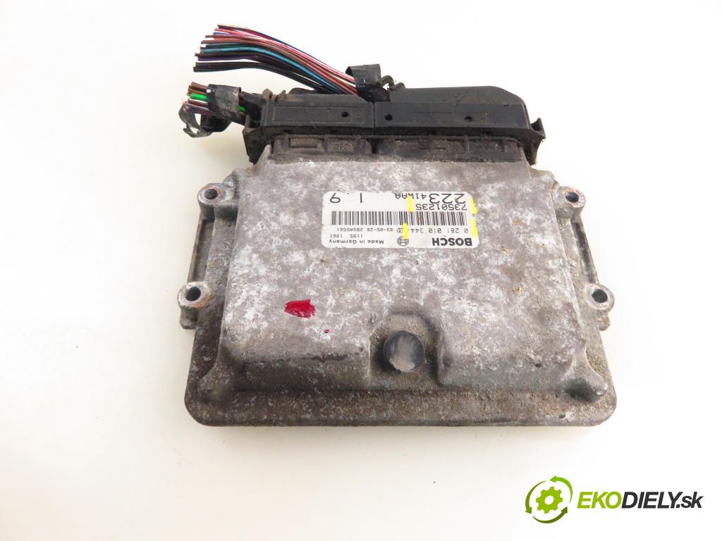 FIAT DOBLO Cargo (223_) FURGON 2003 74,00 1.9 JTD 100 - 182 B9.000 1910,00 Riadiaca jednotka Motor 73501235 ; 0281010344