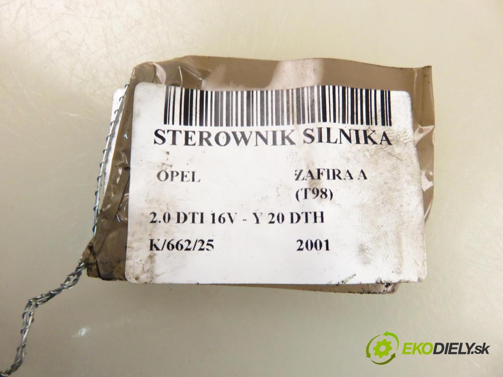 OPEL ZAFIRA A Nadwozie Wielkopojemne (MPV) (T98)  MINIVAN 2001 74,00 2.0 DTI 16V 101 - Y 20 DTH 1995,00 Riadiaca jednotka 124410130