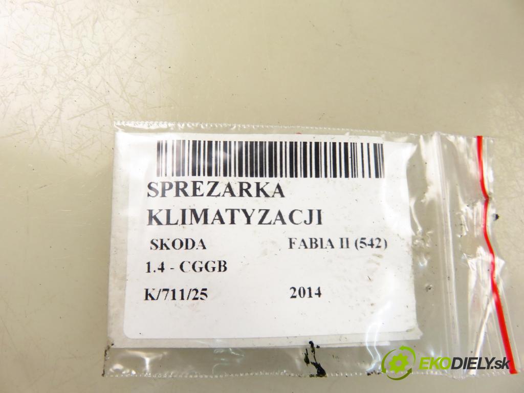 SKODA FABIA II (542) HB 2014 63,00 1.4 - CGGB 1390,00 KOMPRESOR: klimatizácie 6Q0820808F ; 4471502226 (Kompresor klimatizácie)