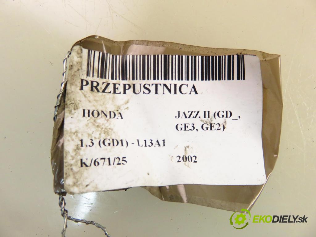 HONDA JAZZ II (GD_, GE3, GE2) HB 2002 61,00 1.3 (GD1) - L13A1 1339,00 škrtíci klapka 1368001960 ; 1362002650 (Škrticí klapky)