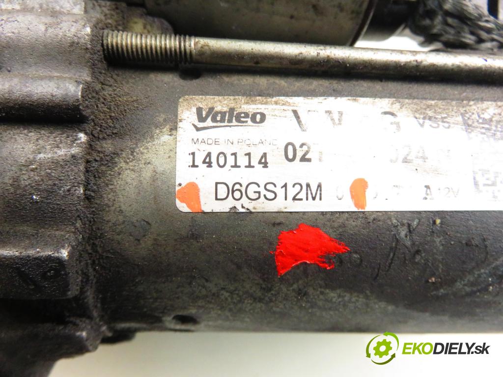 SKODA FABIA II (542) HB 2014 63,00 1.4 - CGGB 1390,00 Štartér D6GS12M (Štartér)