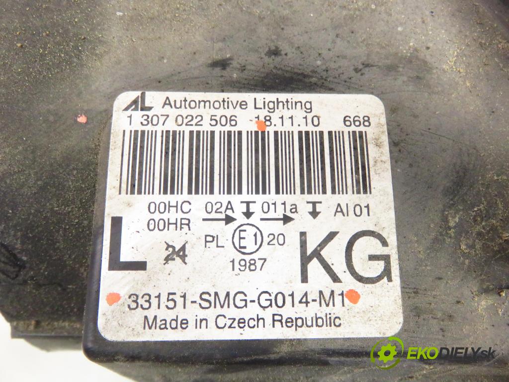 HONDA CIVIC VIII (FN, FK) HB 2006 103,00 2.2 CTDi (FK3) 140 - N22A2 2204,00 světlo LP 1307022506 ; 33151SMGG014M1