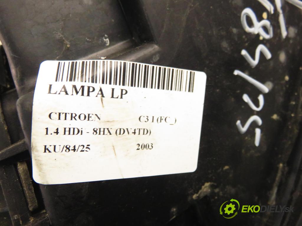 CITROEN C3 I (FC_) HB 2003 50,00 1.4 HDi 8V - 8HX 1398,00 světlo LP