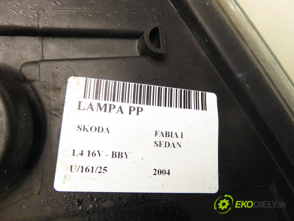 SKODA FABIA I SEDAN (6Y3) SEDAN 2004 55,00 1.4 16V - BBY 1390,00 světlo PP