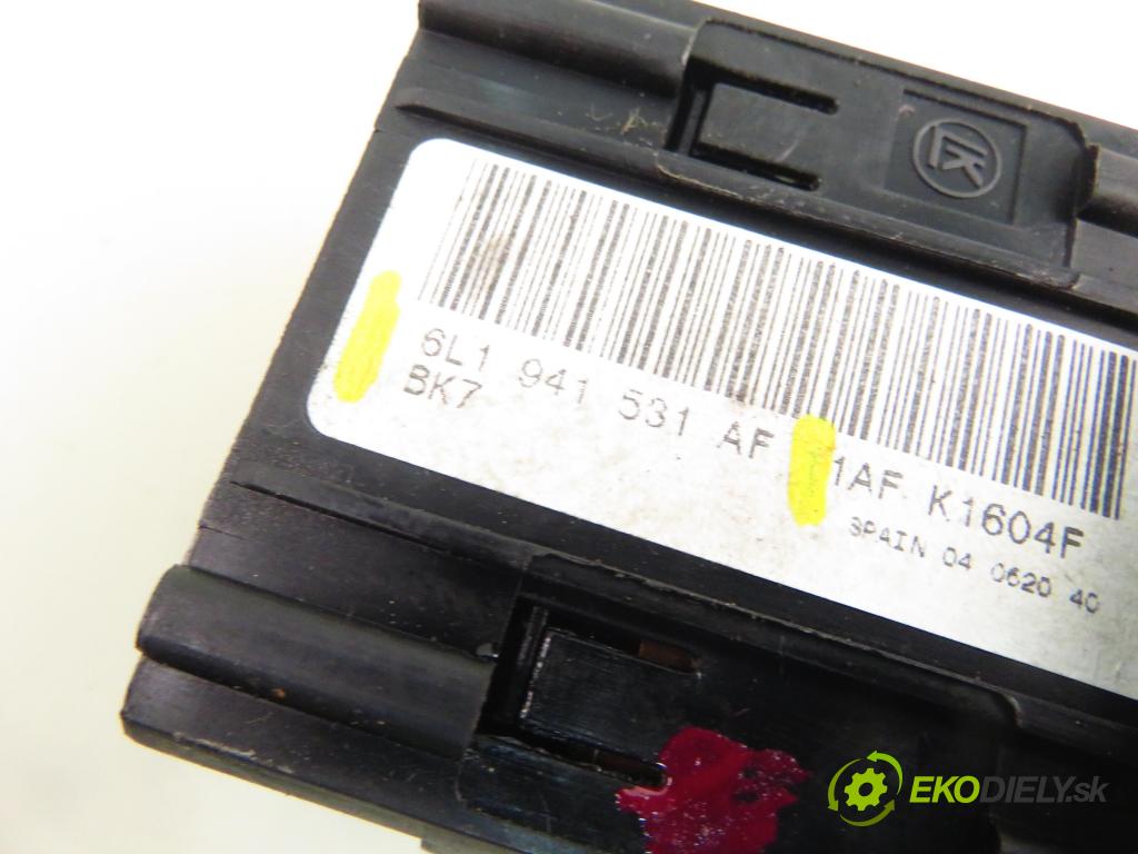 SEAT IBIZA III (6L1) HB 2004 47,00 1.9 SDI - ASY 1896,00 prepínač svetlá 6L1941531AF