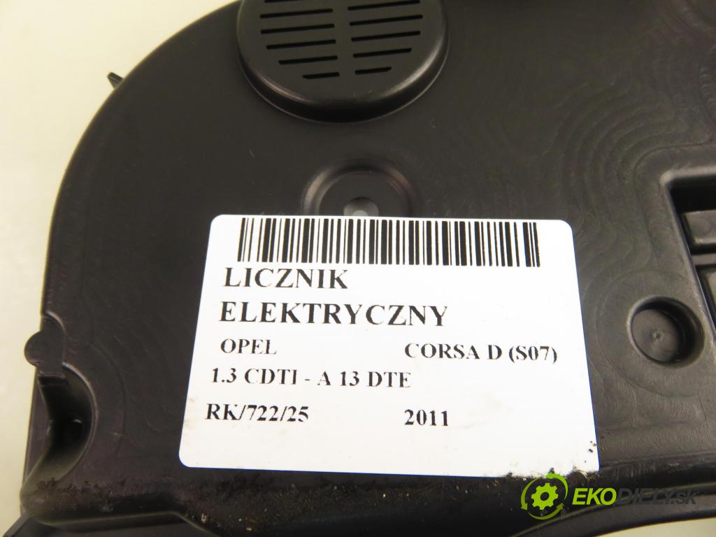 OPEL CORSA D (S07) HB 2011 70,00 1.3 CDTI - A 13 DTE 1248,00 prístrojovka elektrický P0013316504QZ