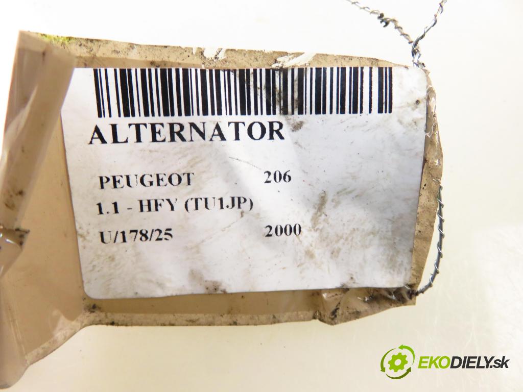 PEUGEOT 206 liftback (2A/C) HB 2000 40,00 1.1 - HFY (TU1JP) 1124,00 Alternátor 9638275880 ; A005TA6291A (Alternátor)
