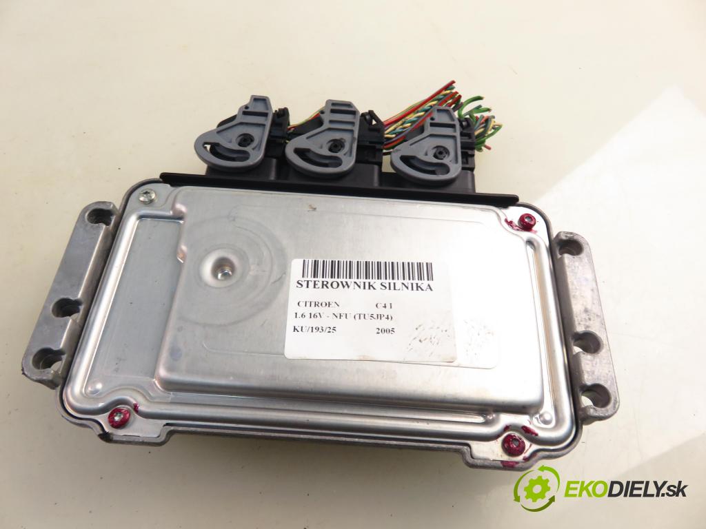 CITROEN C4 I (LC_) HB 2005 80,00 1.6 16V - NFU (TU5JP4) 1587,00 Riadiaca jednotka Motor 9653476880 ; 9652552380 ; 0261208491