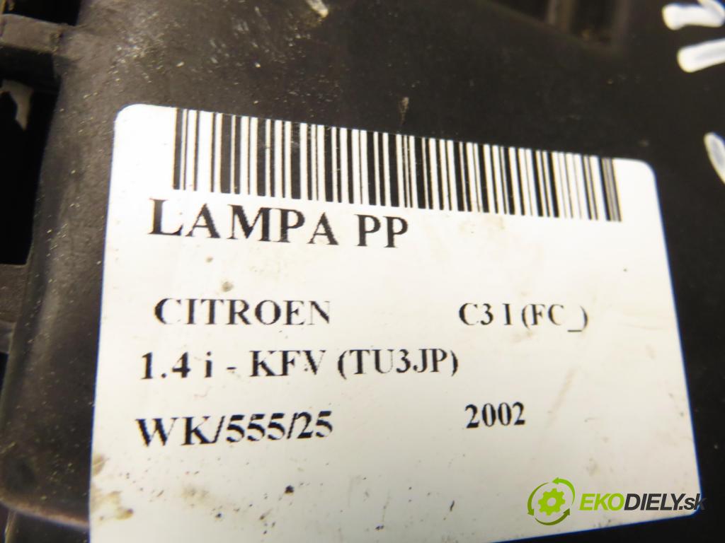 CITROEN C3 I (FC_) HB 2002 54,00 1.4 i - KFV (TU3JP) 1360,00 světlo PP 9647214180