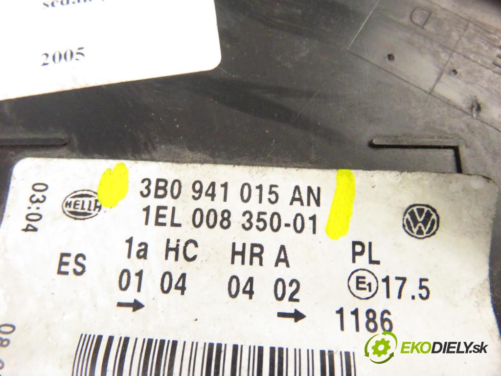 VW PASSAT B5.5 (3B3) SEDAN 2005 74,00 1.9 TDI PD 101 - AVB 1896,00 světlo LP 3B0941015AN