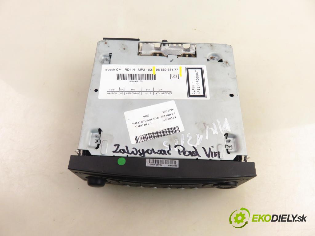 CITROEN C5 III (RD_) LIFTBACK 2010 0,00 2.0 HDi 140 - RHF (DW10BTED4) 1997,00 RADIO CD 9666968177