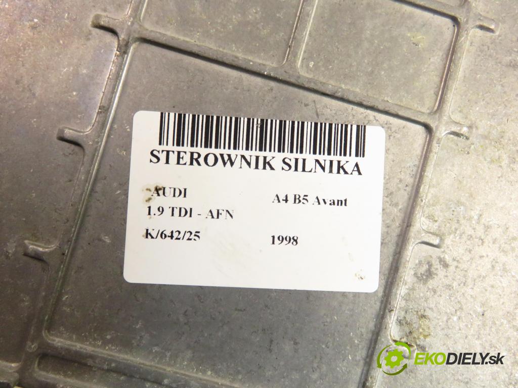 AUDI A4 Avant (8D5, B5) KOMBI 1998 81,00 1.9 TDI - AFN 1896,00 Riadiaca jednotka Motor 0281001425426 ; 028906021CE