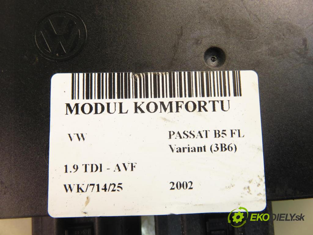 VW PASSAT B5.5 Variant (3B6) KOMBI 2002 96,00 1.9 TDI PD 130 - AVF 1896,00 MODUL komfortu 1C0959799B