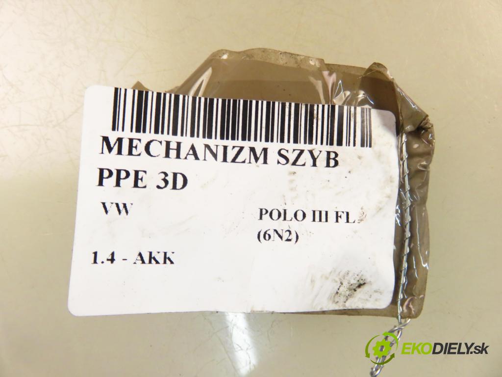 VW POLO (6N2) HB 2001 44,00 1.4 60 - AKK 1390,00 mechanismus oken PPE 3D