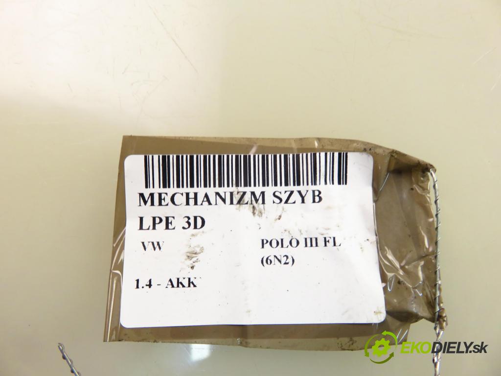 VW POLO (6N2) HB 2001 44,00 1.4 60 - AKK 1390,00 mechanismus oken 3D