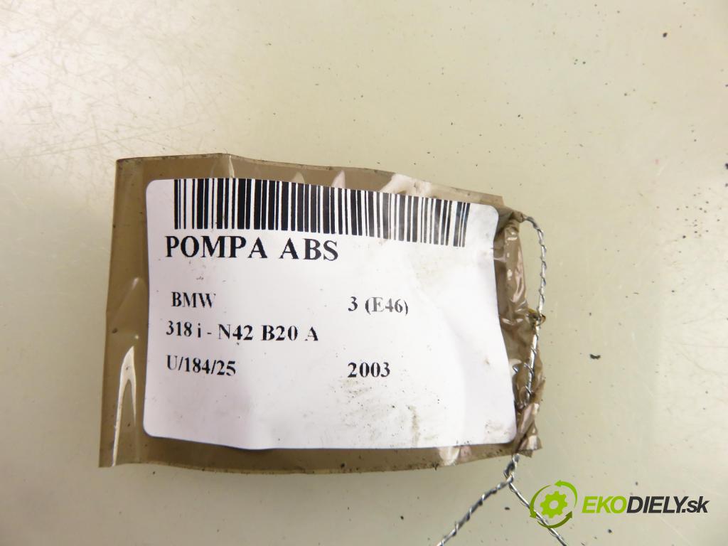BMW 3 (E46) SEDAN 2003 100,00 318 i 136 - N42 B20 A 1995,00 Pumpa ABS 6759075 ; 6759073 ; 10096008103 (Pumpa ABS)