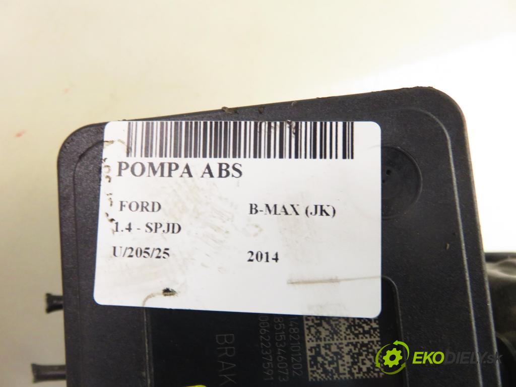 FORD B-MAX (JK) MINIVAN 2014 66,00 1.4 - SPJD 1388,00 Pumpa ABS D1B12C405AE ; D1B12C013BC ; 10091501083 (Pumpa ABS)