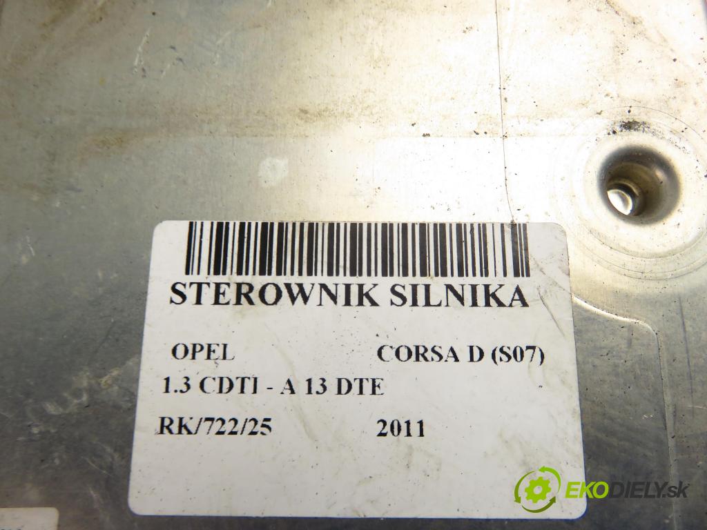 OPEL CORSA D (S07) HB 2011 70,00 1.3 CDTI - A 13 DTE 1248,00 Riadiaca jednotka Motor 55580691