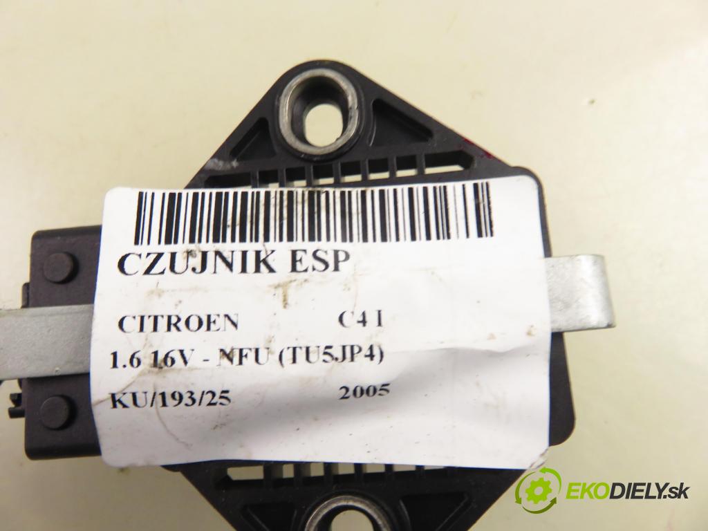CITROEN C4 I (LC_) HB 2005 80,00 1.6 16V - NFU (TU5JP4) 1587,00 snímač ESP 9649776180 ; 0265005606